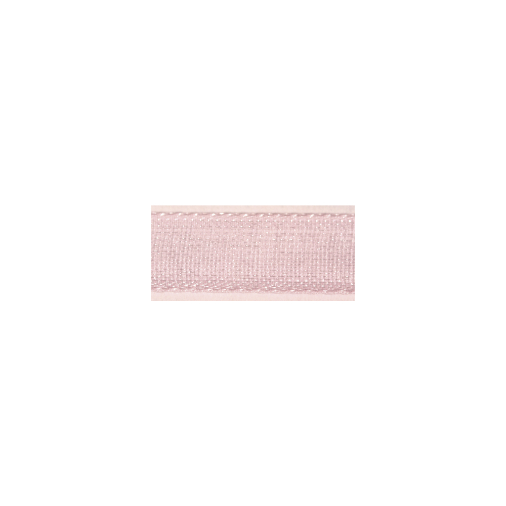 Organzaband rosé, 7 mm, Rolle 10 m