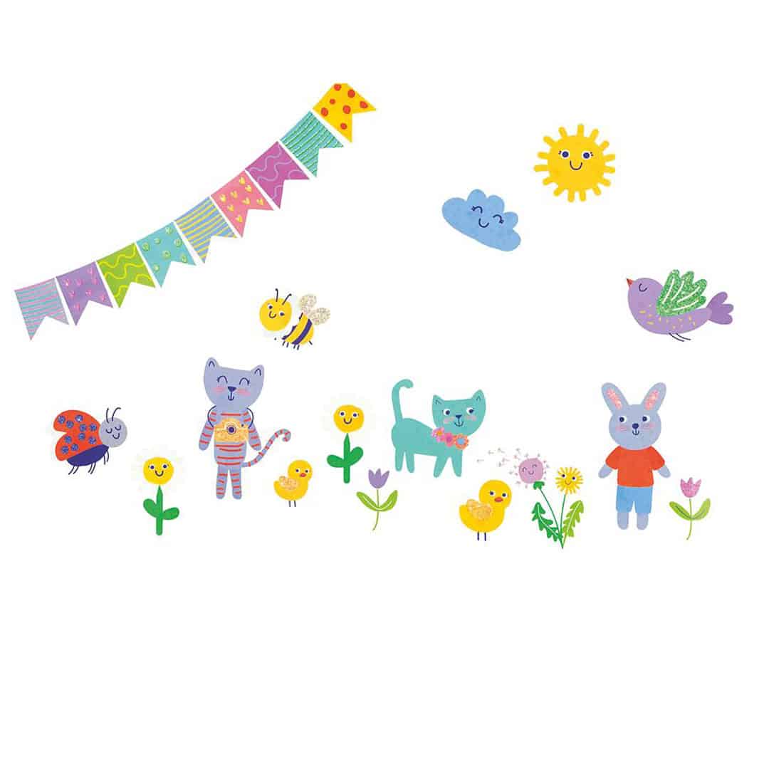 Moses Fenstersticker-Set „Frühling“ mit Glitzer – Bild 4
